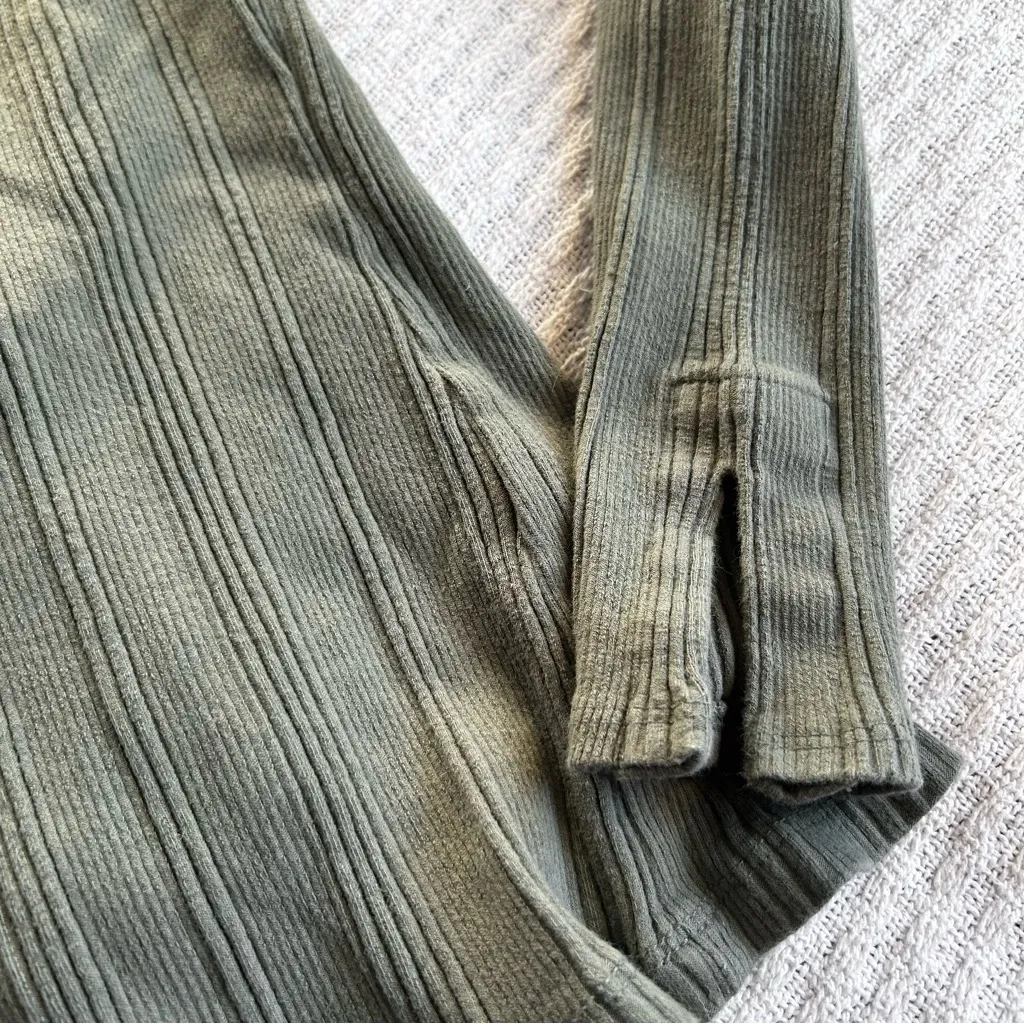 Maeve by Anthropologie Ribbed Stretch Long Sleeve Top XS - Image 2