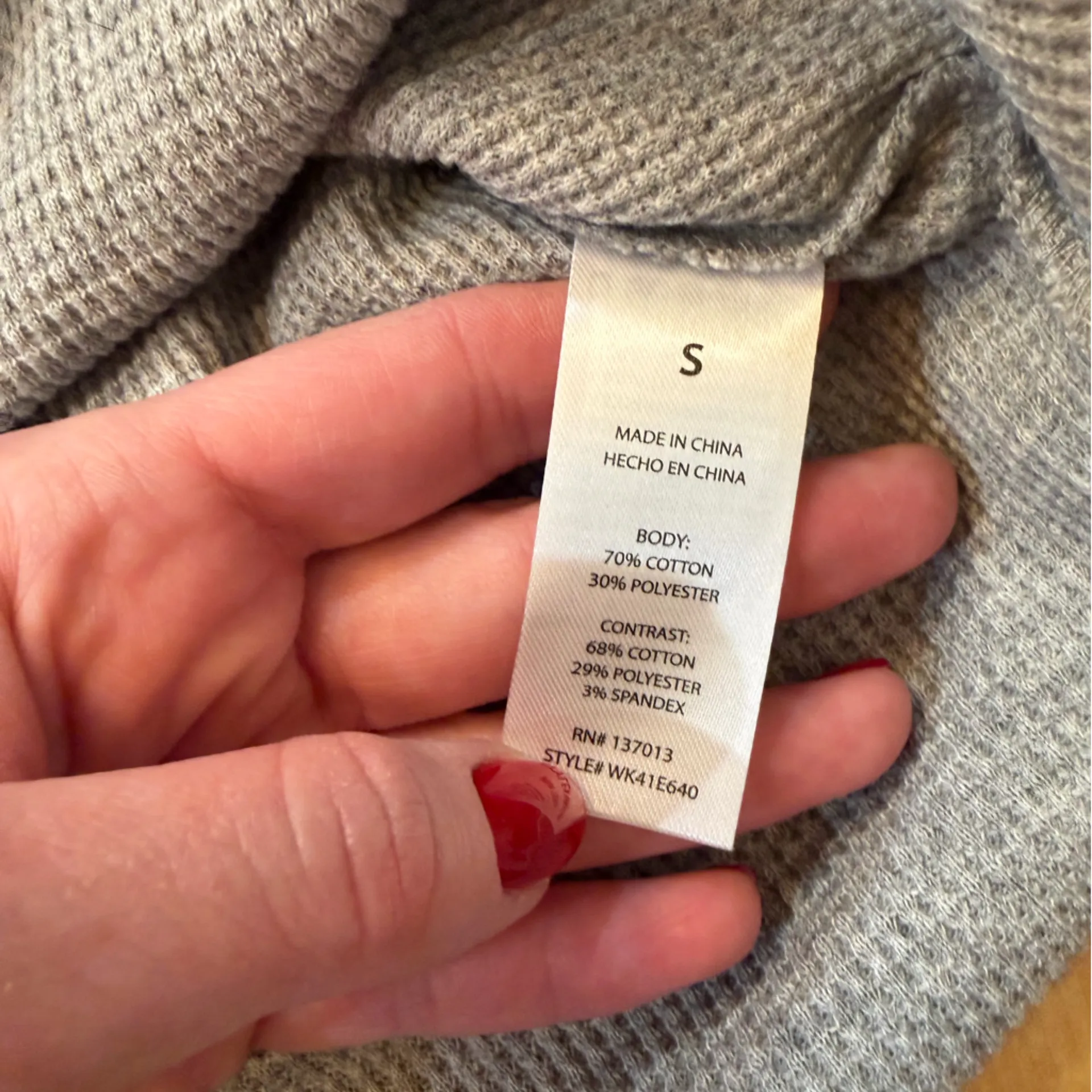 Wildfox NWT Gray 'Tailgate & Chill' Long Sleeve Tee - Image 5