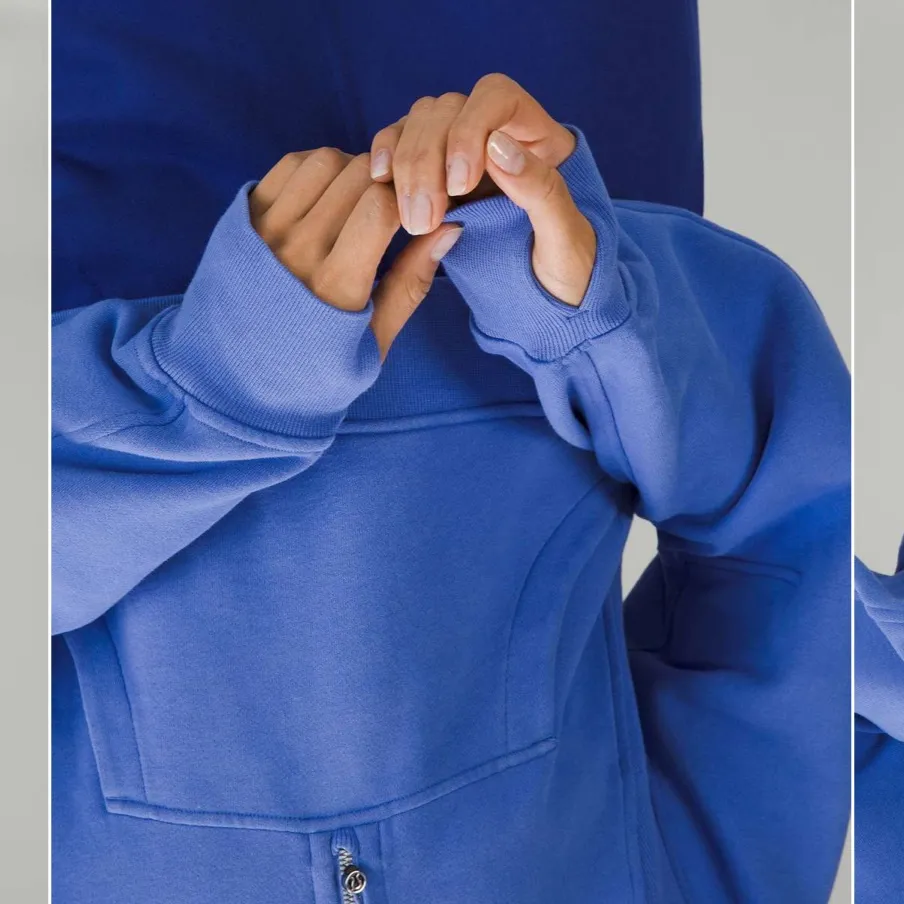 Lululemon Scuba Oversized Half-Zip Hoodie Wild Indigo XS/S - Image 3