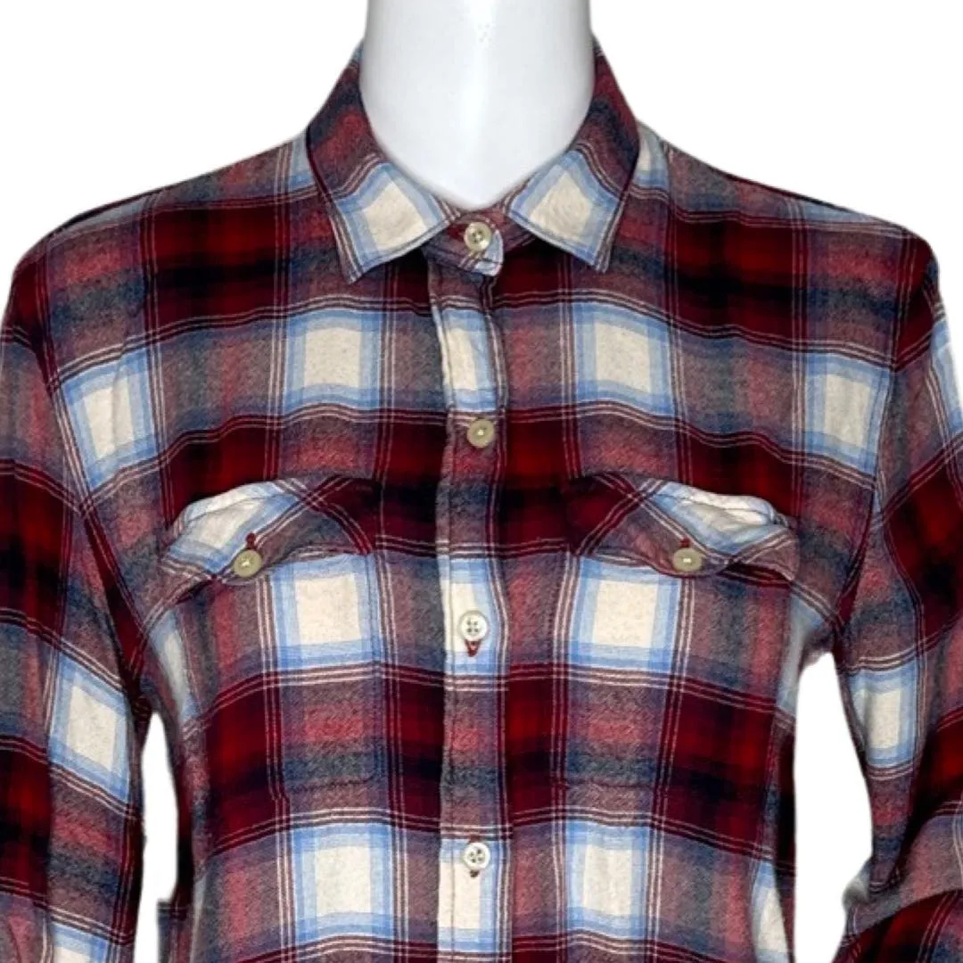 Gap x Pendleton‎ Shirt Womens XS Red White Plaid Campcore Cabincore Heritage - Image 5
