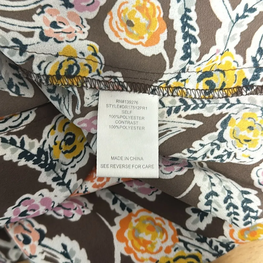 DR2 Daniel Rainn Nordstrom Sheer Sleeveless Floral Boho Top Blouse Sz XL Black - Image 6