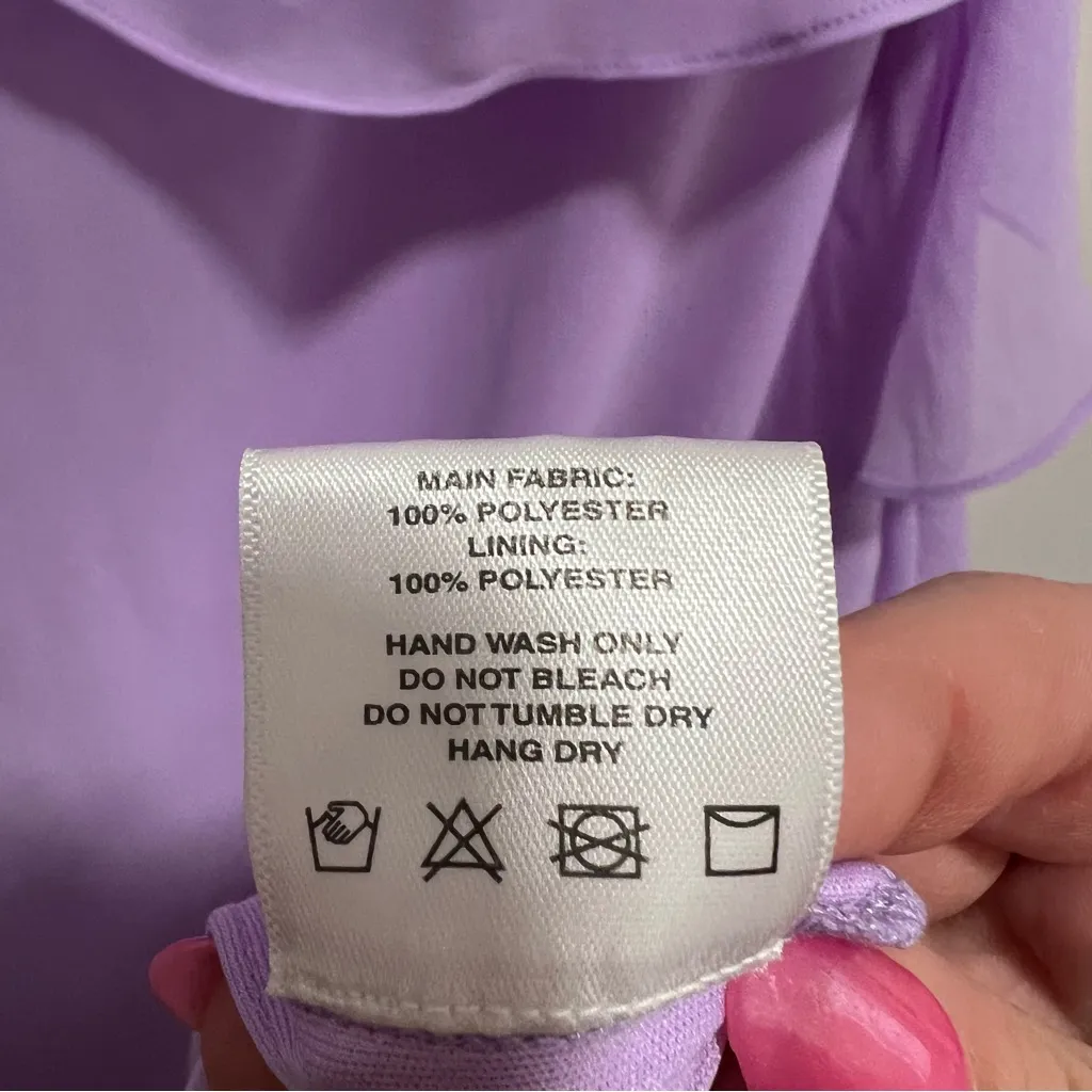 NEW NWT YAURA X REVOLVE Itunu Ruffle Halter Maxi Gown In Lilac Light Purple - Image 10