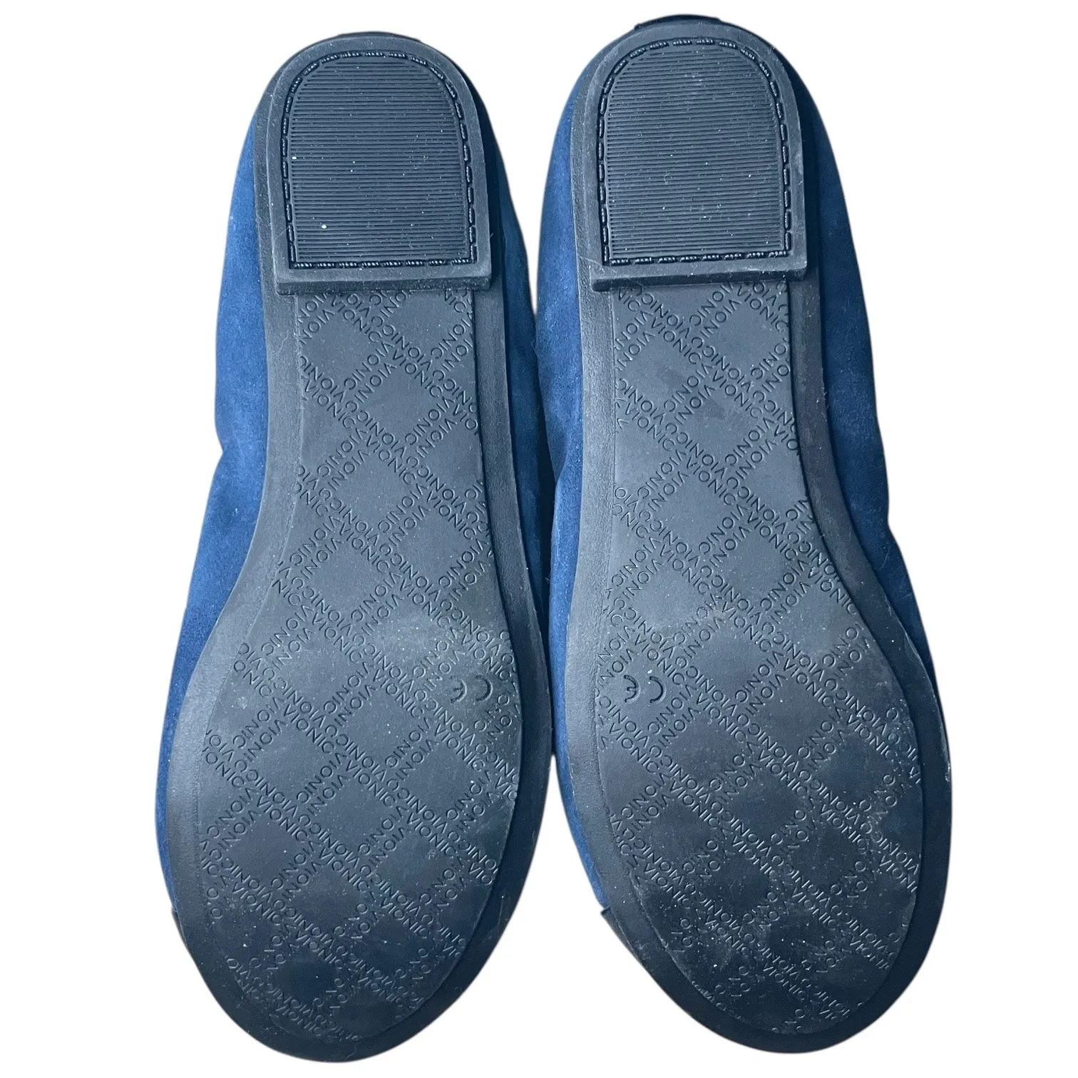 Vionic Spark Tiegan ballet flats in blue suede with cap toe-size 6 - Image 4