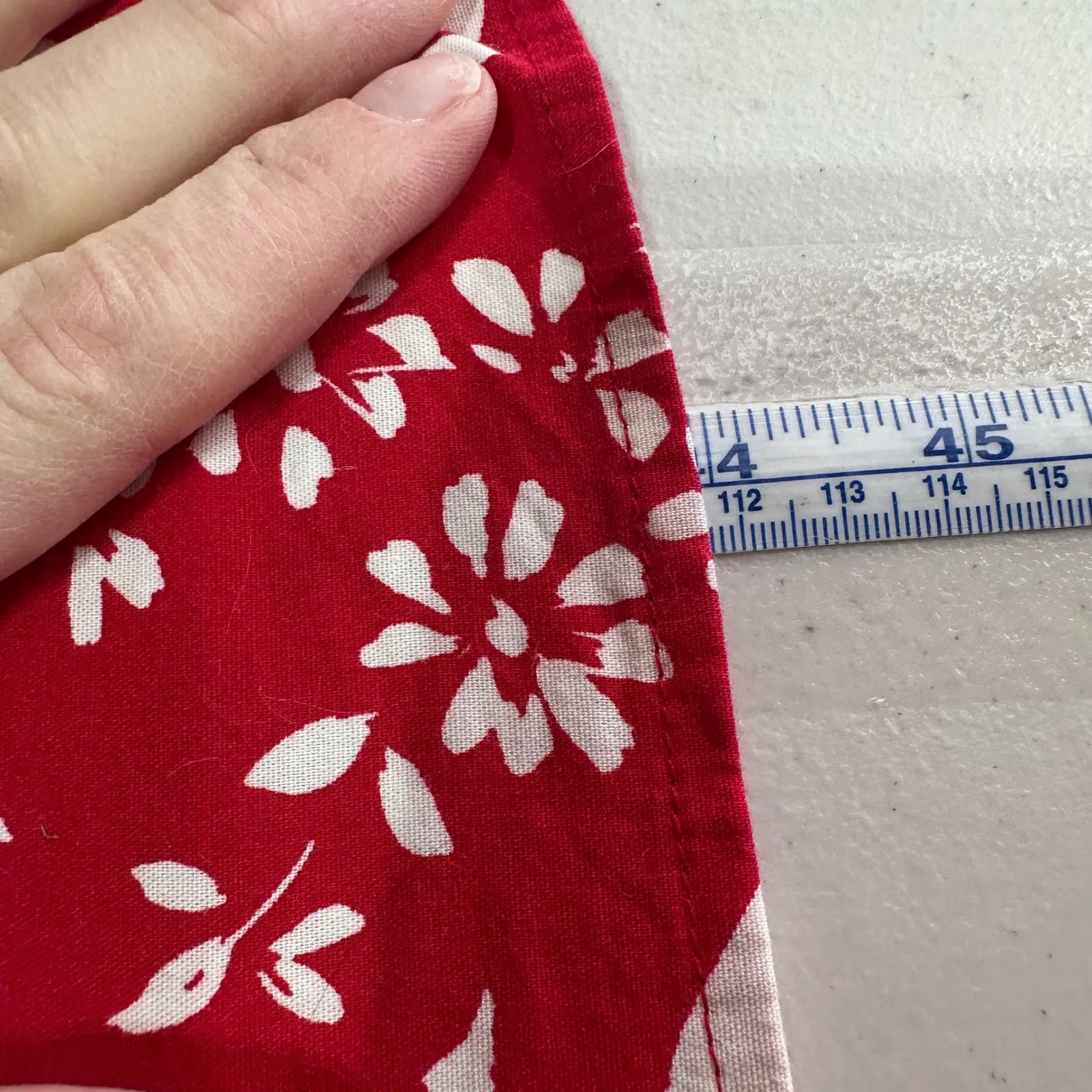 NWT Old Navy Women's Red Floral Smocked Strapless Maxi Dress Size XL Flaw - Image 11