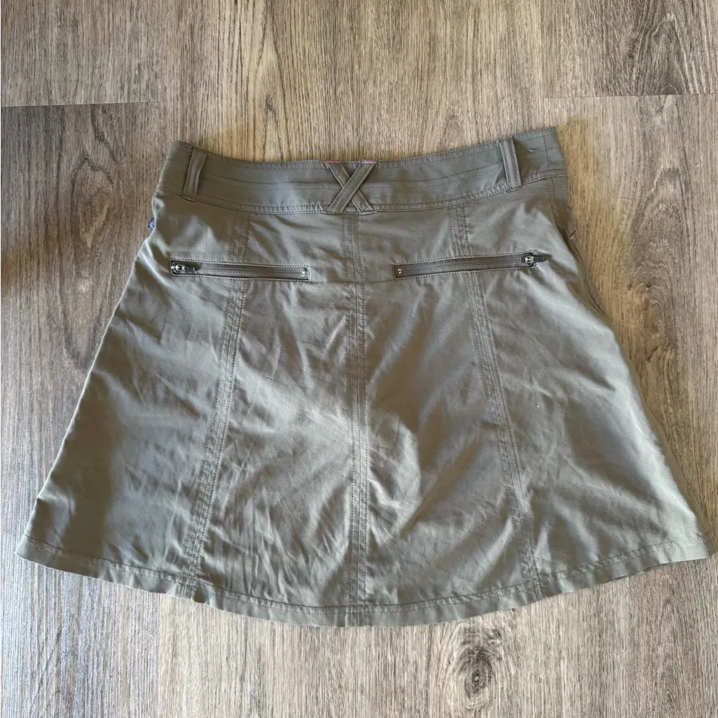 LL Bean Light Grey Athletic Tennis Skort Skirt Green Size undefined - Image 4
