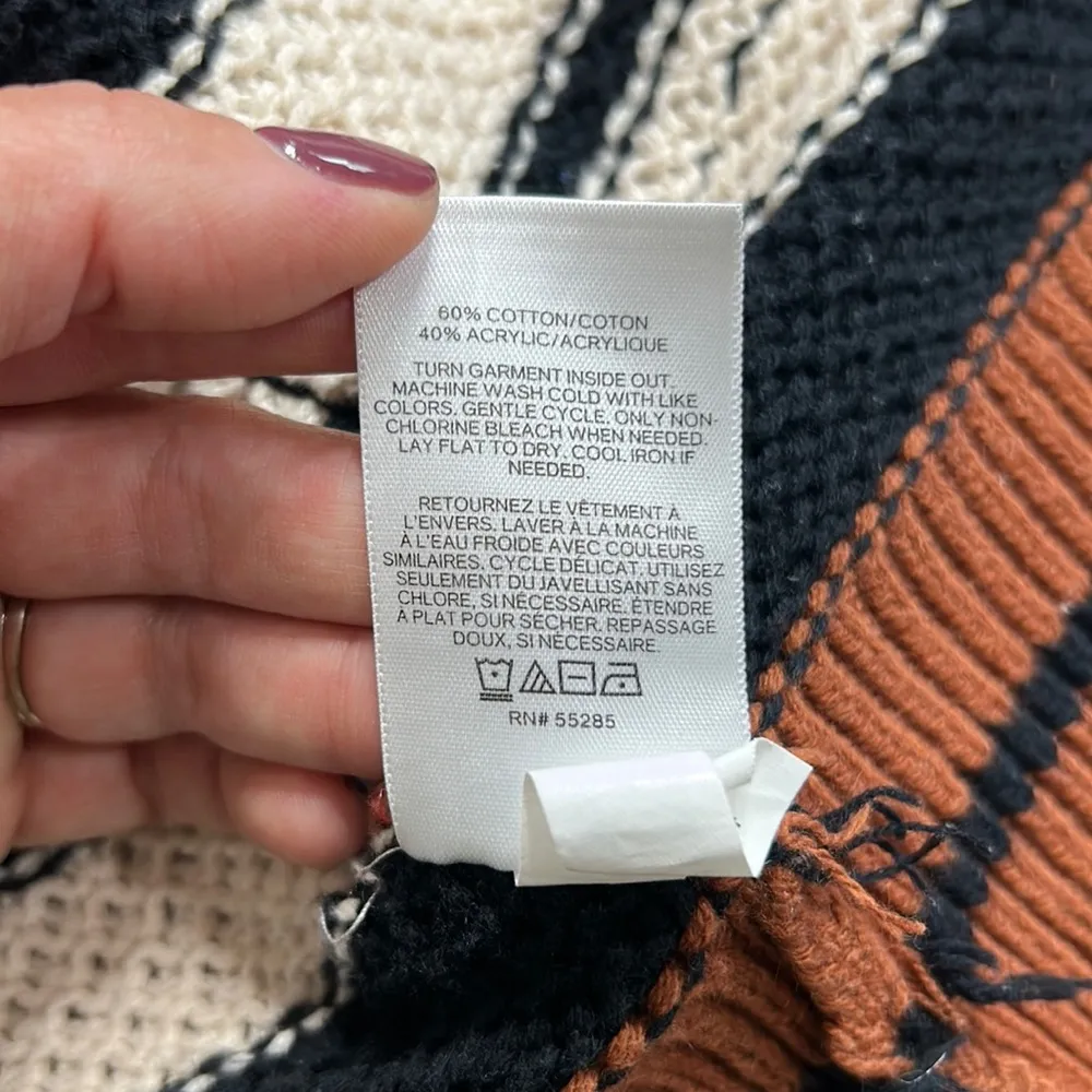 Express • color block open front knit cardigan - Image 9