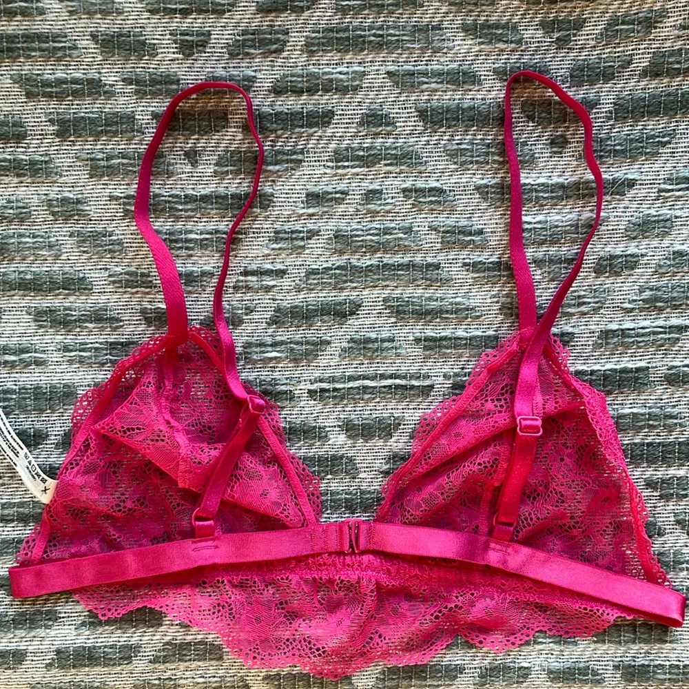 Free People Pink Lace Bralette Intimates - Image 3