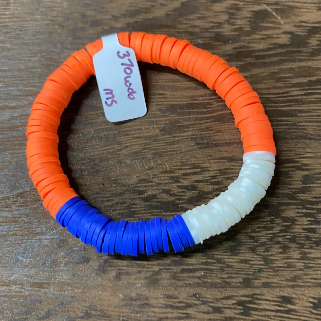 NWT Handcrafted Orange And Blue Spirit Bracelet - Image 3