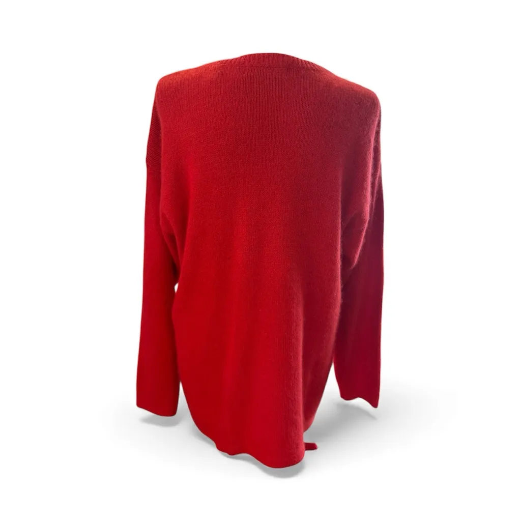 Vintage Karen Scott Red Embellished Women's Christmas Sweater - Image 4