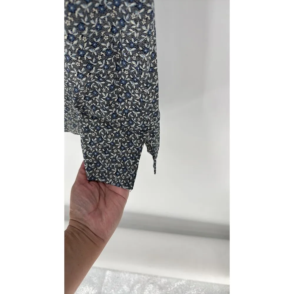 Vintage Faded Glory dead stock blue ditzy floral sun dress 90s size XL sundress - Image 7