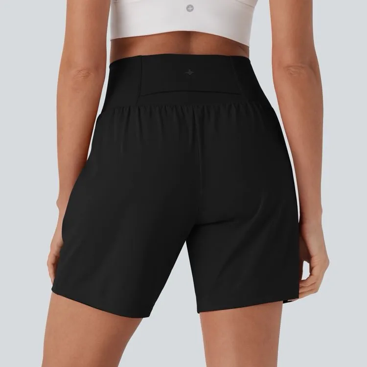 Halara Softlyzero Airy Super High Waisted Cool Touch Yoga Shorts 7" Pockets XL - Image 2