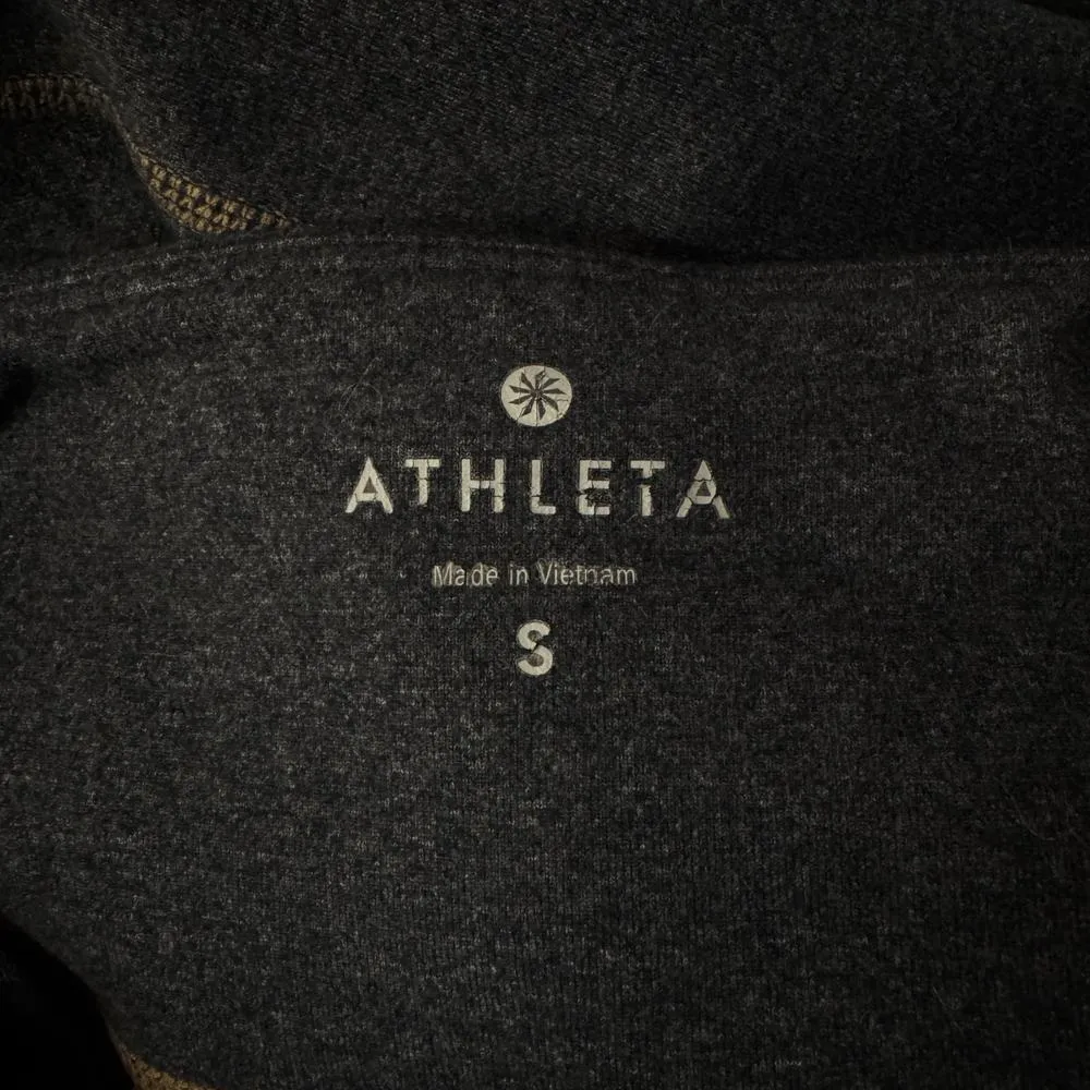 Athleta Small Pull-On Bootcut Yoga Pants Stretch Low-Rise Charcoal Heathered - Image 8