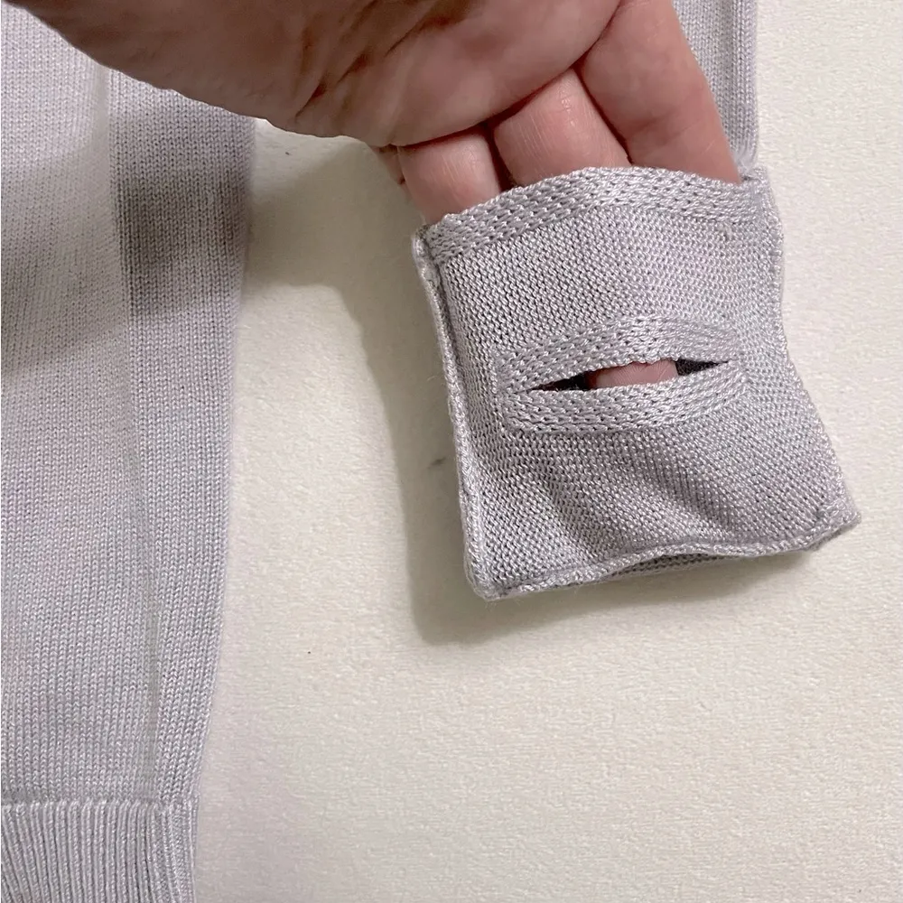 Lululemon Back To Balance Long Sleeve Sweater Iced Iris Cashmere Cashlu Size 6 - Image 10