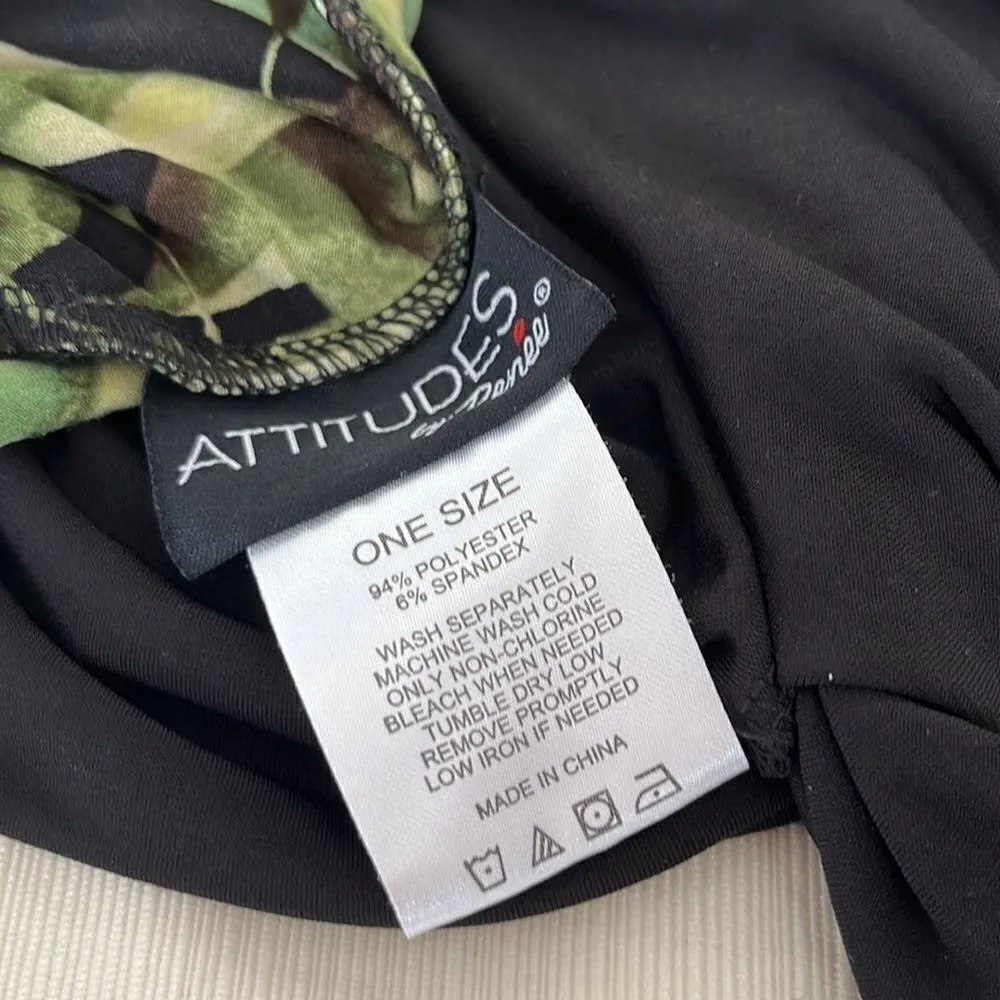 Attitudes by Renee Set of 2 Solid & Printed Head Wrap Turbans - Image 6