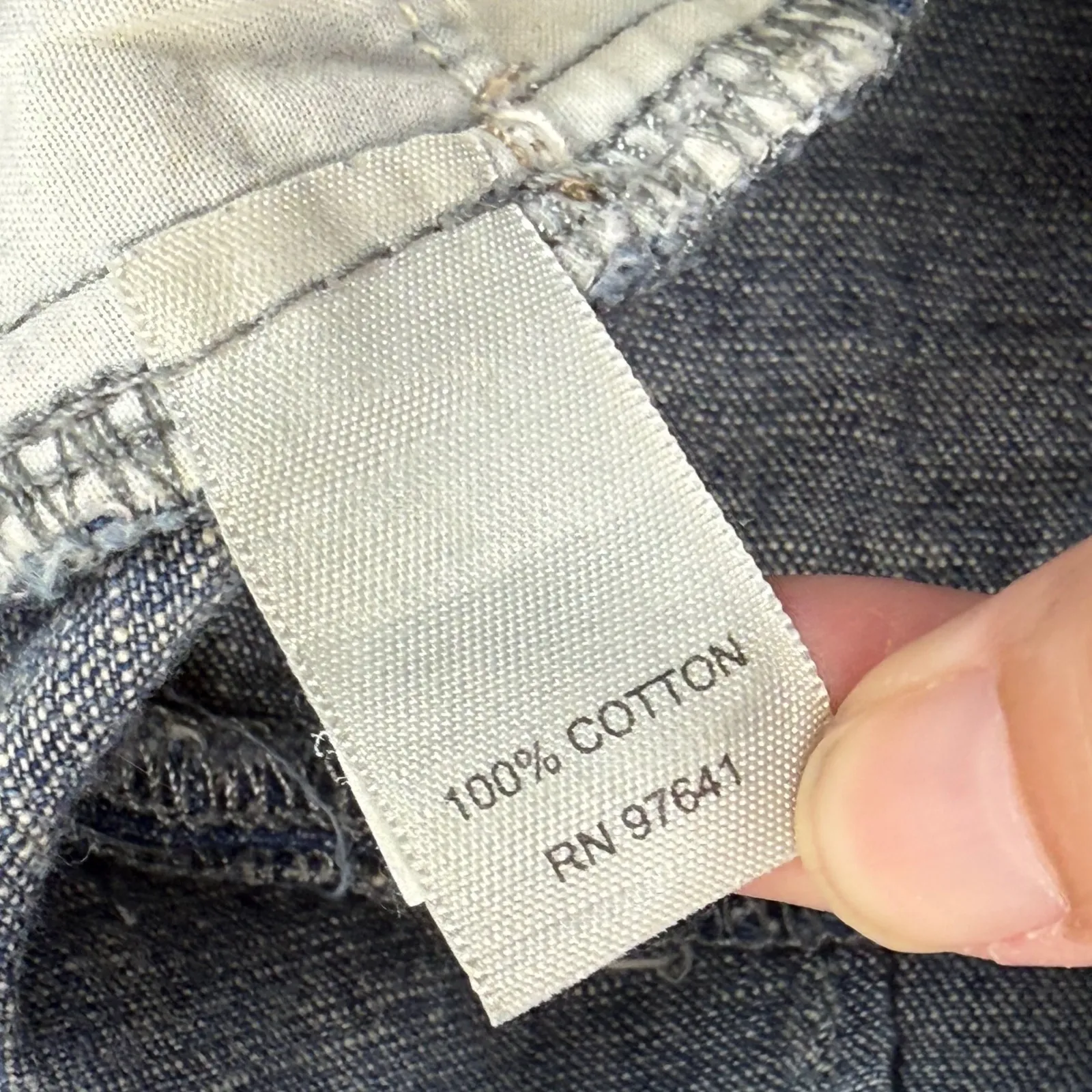 J Jill Denim Culottes Cropped Wide Leg Drawstring Waist Blue Jeans Size 2 - Image 7