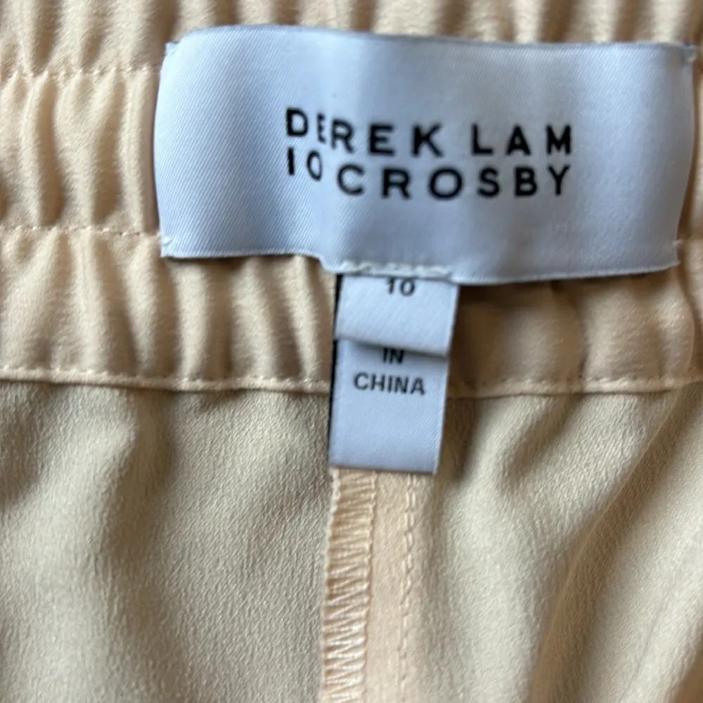 Derek Lam 10 Crosby Drawstring Jogger Pants Sz 10 Neutral Minimalist Lightweight - Image 10