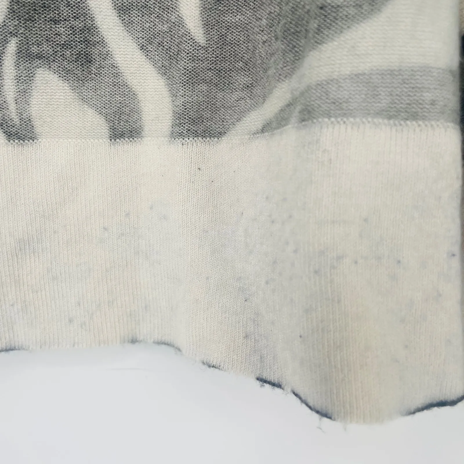 Shu Shu Zebra Print Open Front Cardigan Sweater Size S Ruched Sleeve Y2K Animal Black - Image 4