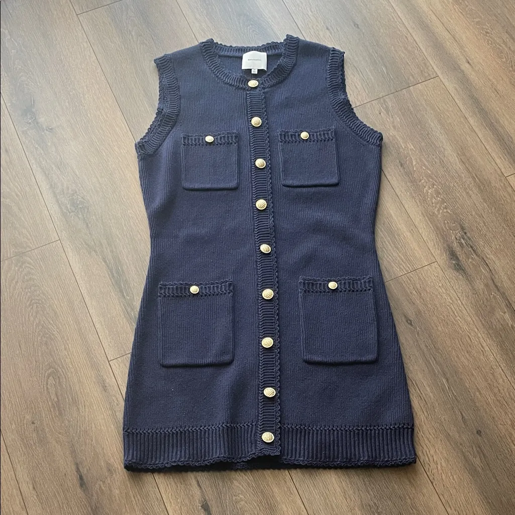 Reformation Catalina Cotton Mini Dress - Image 5