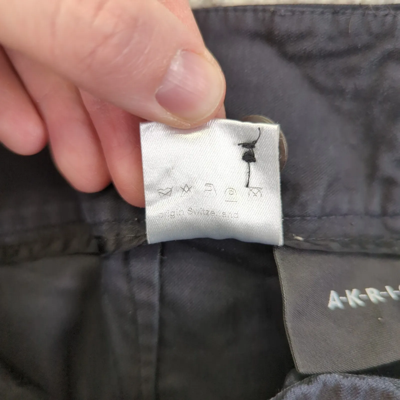 Akris Wide Leg Trousers Dress Pants Womens US 8 Black Cotton Blend Career Flowy‎ - Image 10