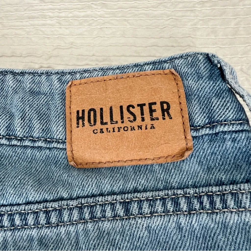 HOLLISTER High Rise Barrel Jeans cotton size 29 BUTTON MISSING - Image 16