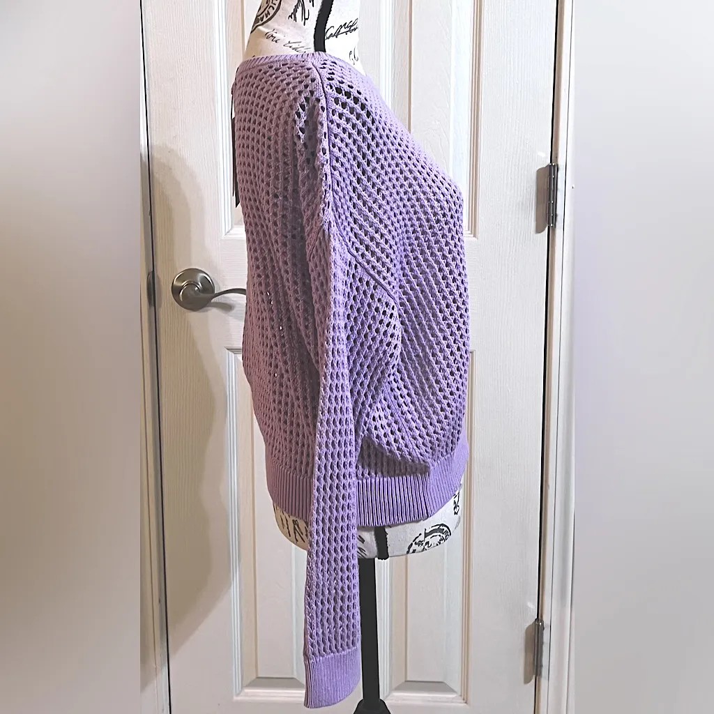 Calvin Klein Jeans Petite Cotton Open Stitch Sweater - Image 3