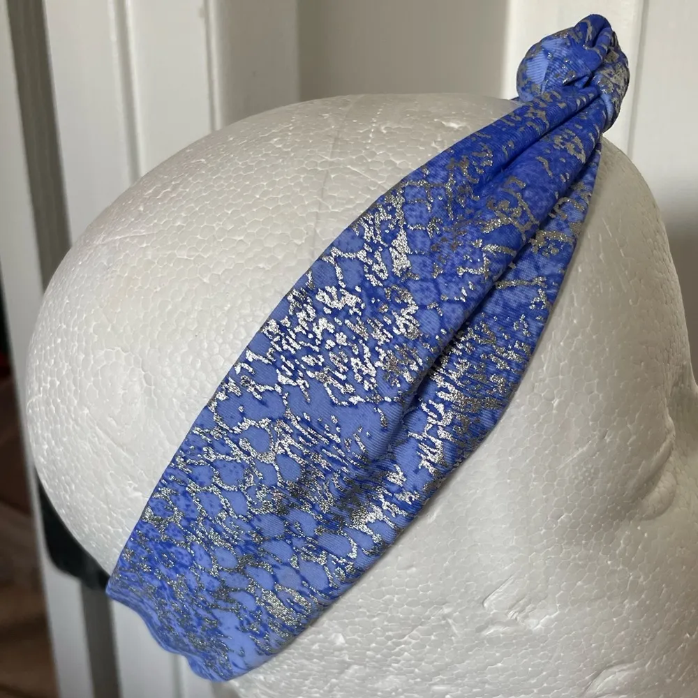 METALLIC SILVER & BLUE SWIM COVER-UP - Image 11