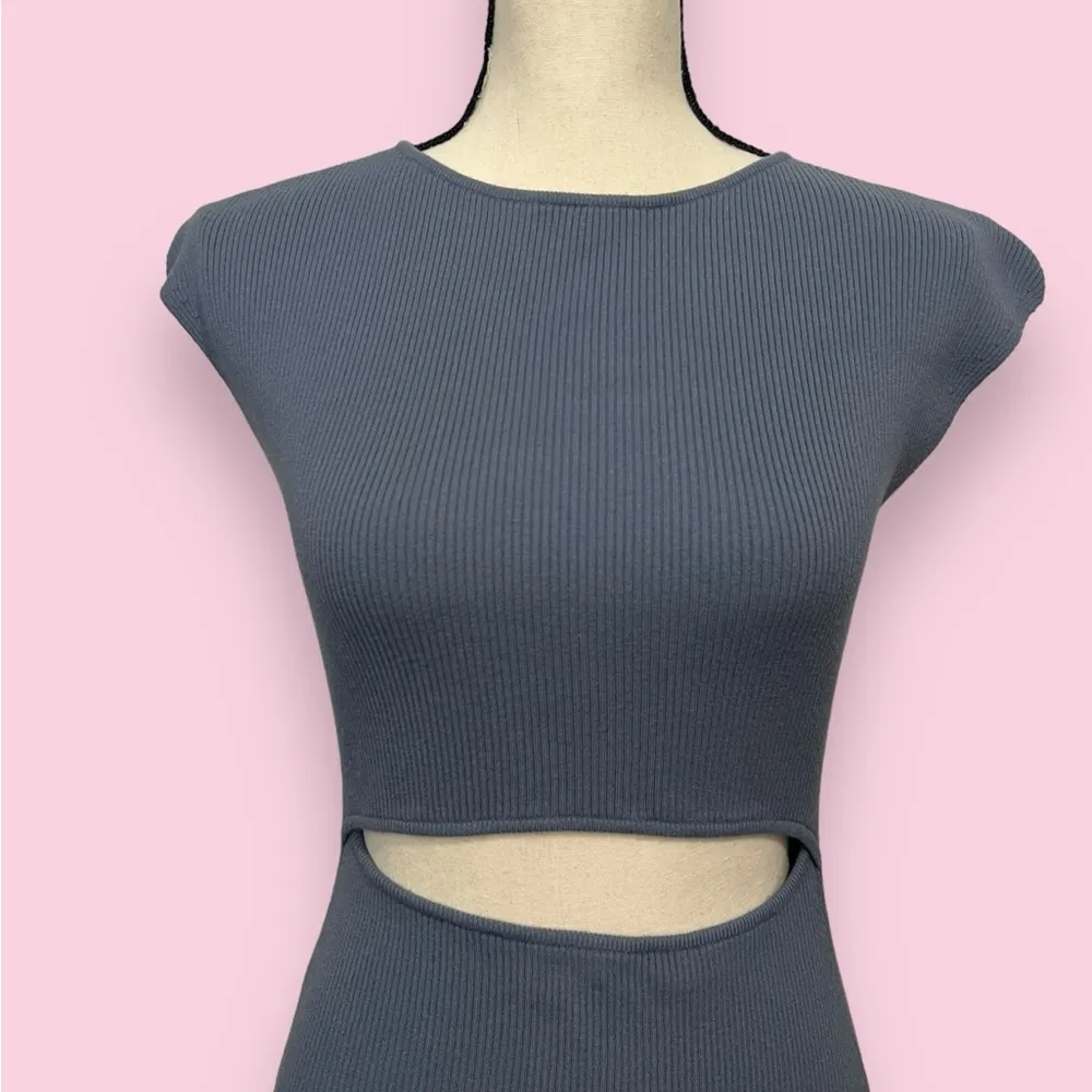 EUC Wilfred Cutout Knit Mini Dress - Image 4