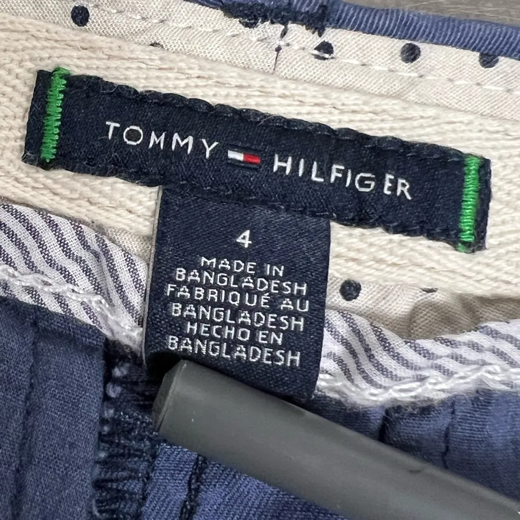 Tommy Hilfiger Blue Printed Anchor Shorts - Size 4 - GUC - Image 8