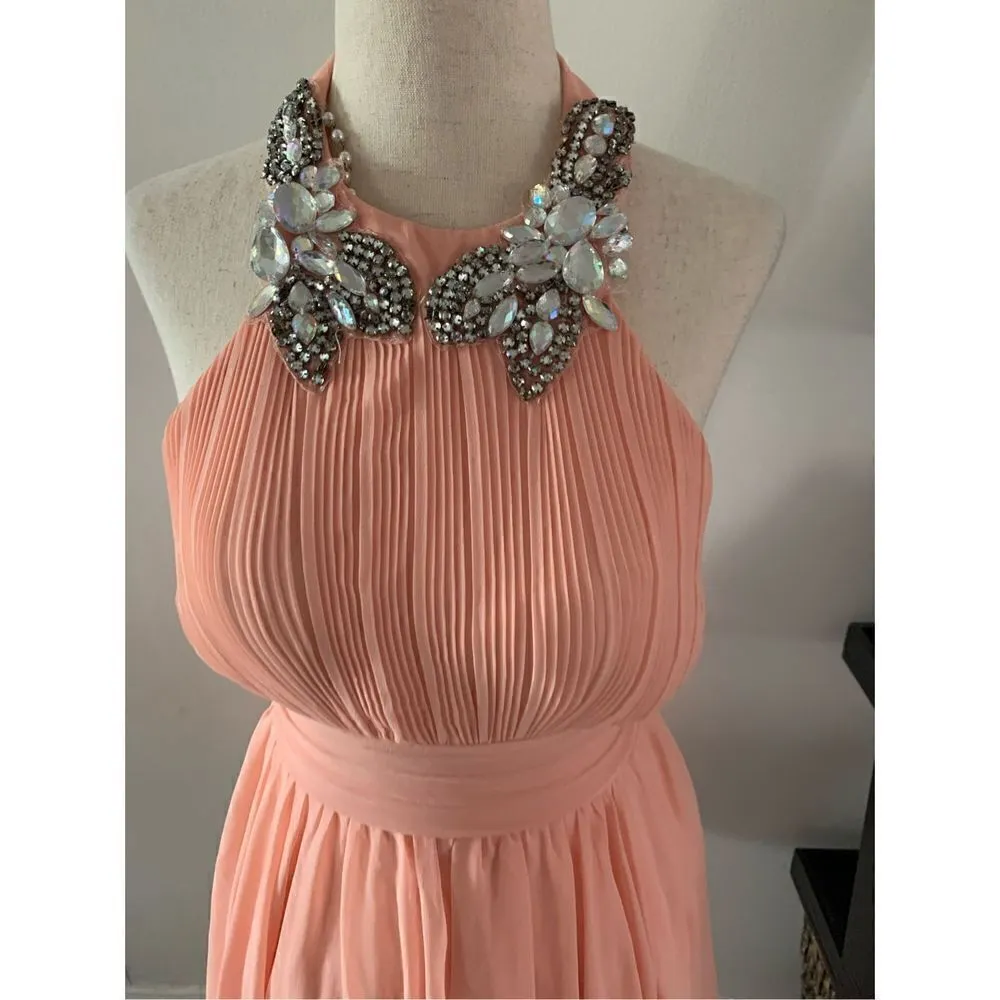 City studio peach color dress size 5 prom or home coming Orange - Image 2