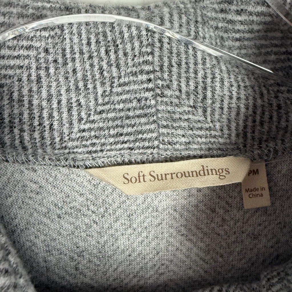 NWT Soft Surroundings Brooke Herringbone Tunic Sweater Size Petite Medium PM NEW - Image 7