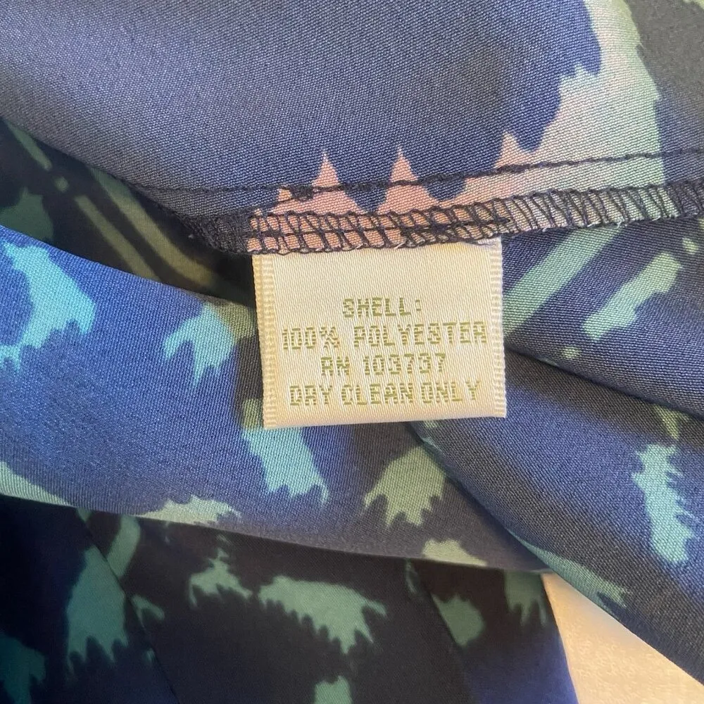 Donna Morgan Geometric Sleeveless Bohemian Halter Maxi‎ Dress Size 12 Date Night - Image 8