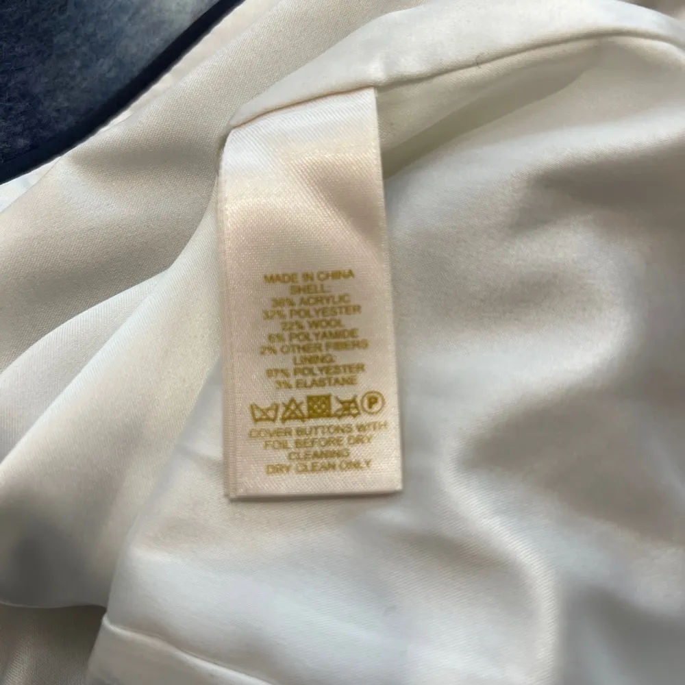 Kate Spade Dorothy Blue Check/Plaid Wool Blend Coat With‎ Bow Accent - Image 6