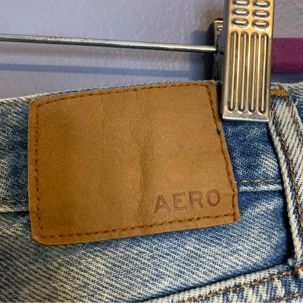 Aeropostale Distressed Denim Shorts - Size 6 - Image 3