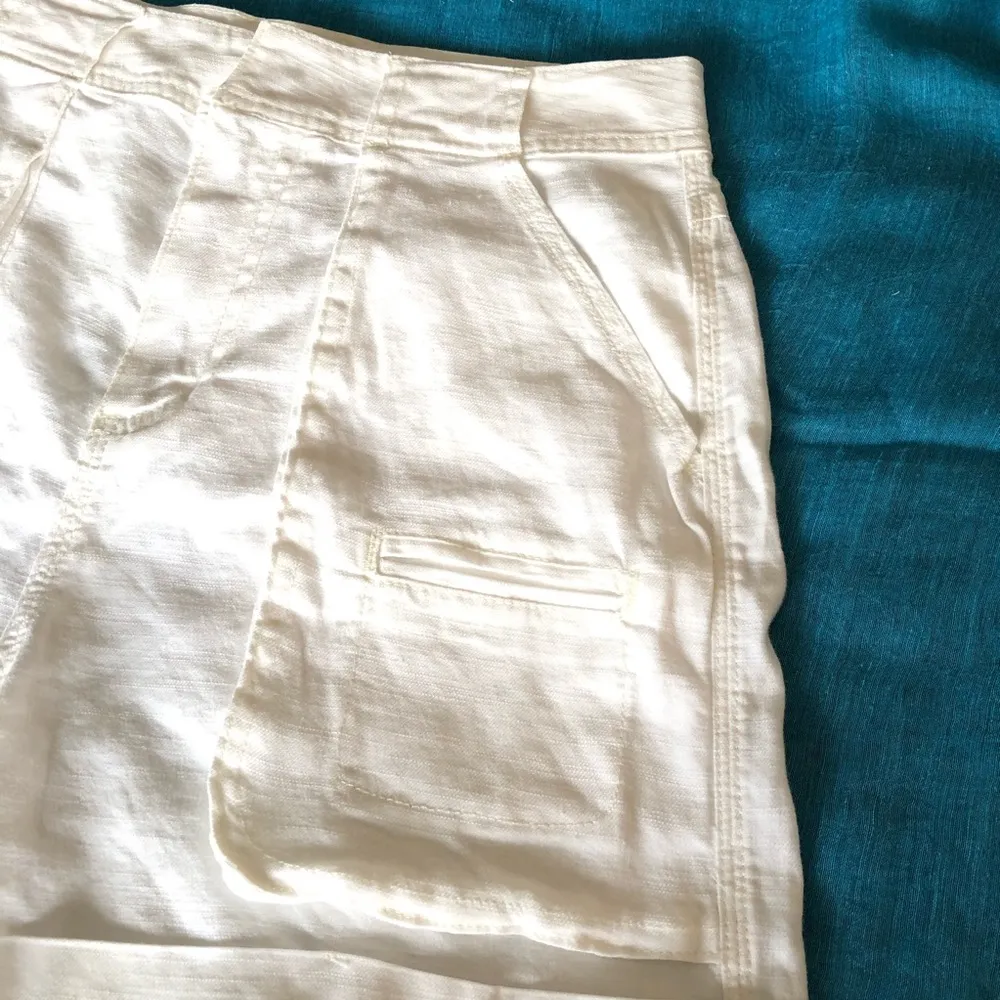 Splendid White Linen Blend shorts with pockets 25 - Image 6