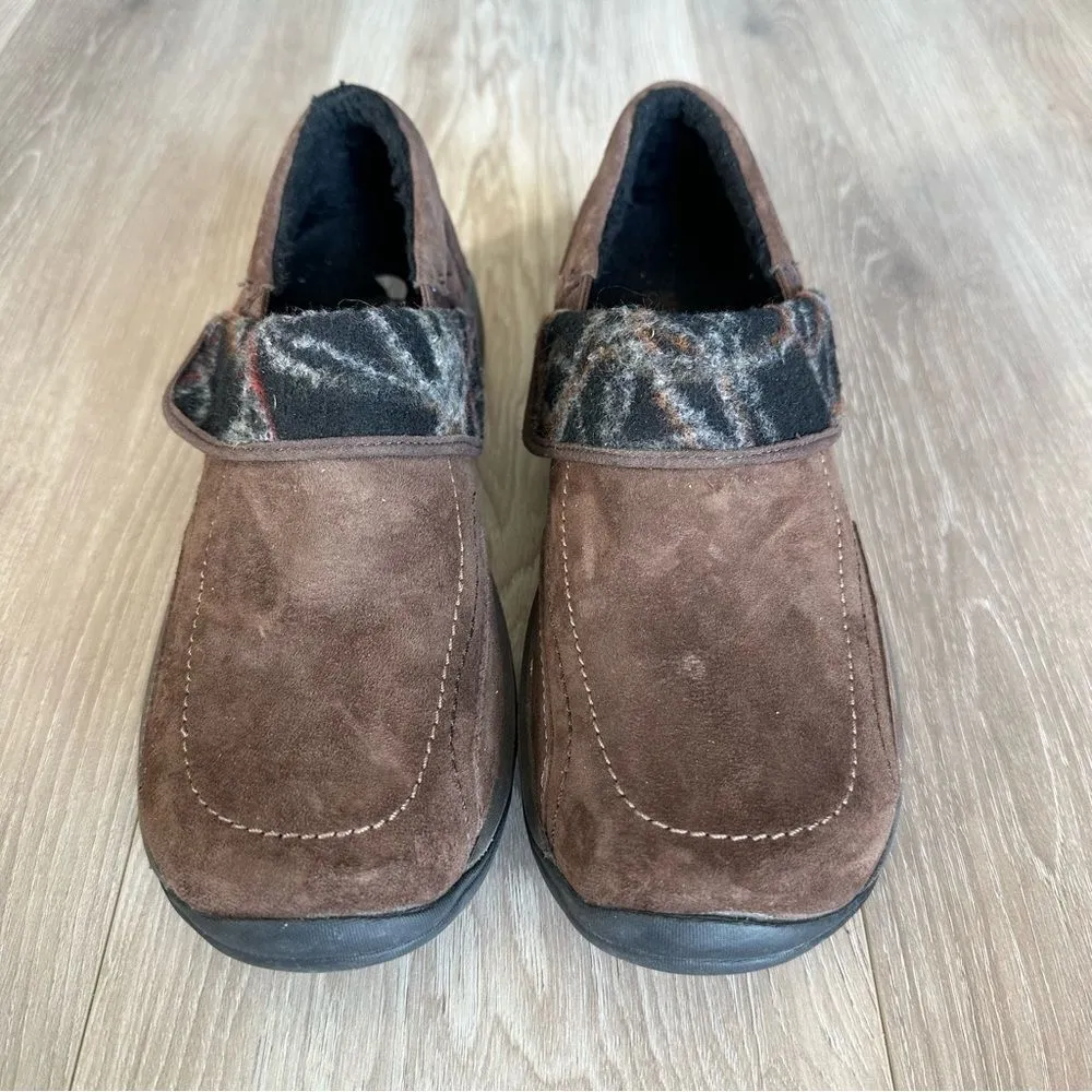 Merrell Moc Encore Spritz Womens Sz 10 Brown Suede Slip On Q Form Mules J55932 - Image 2