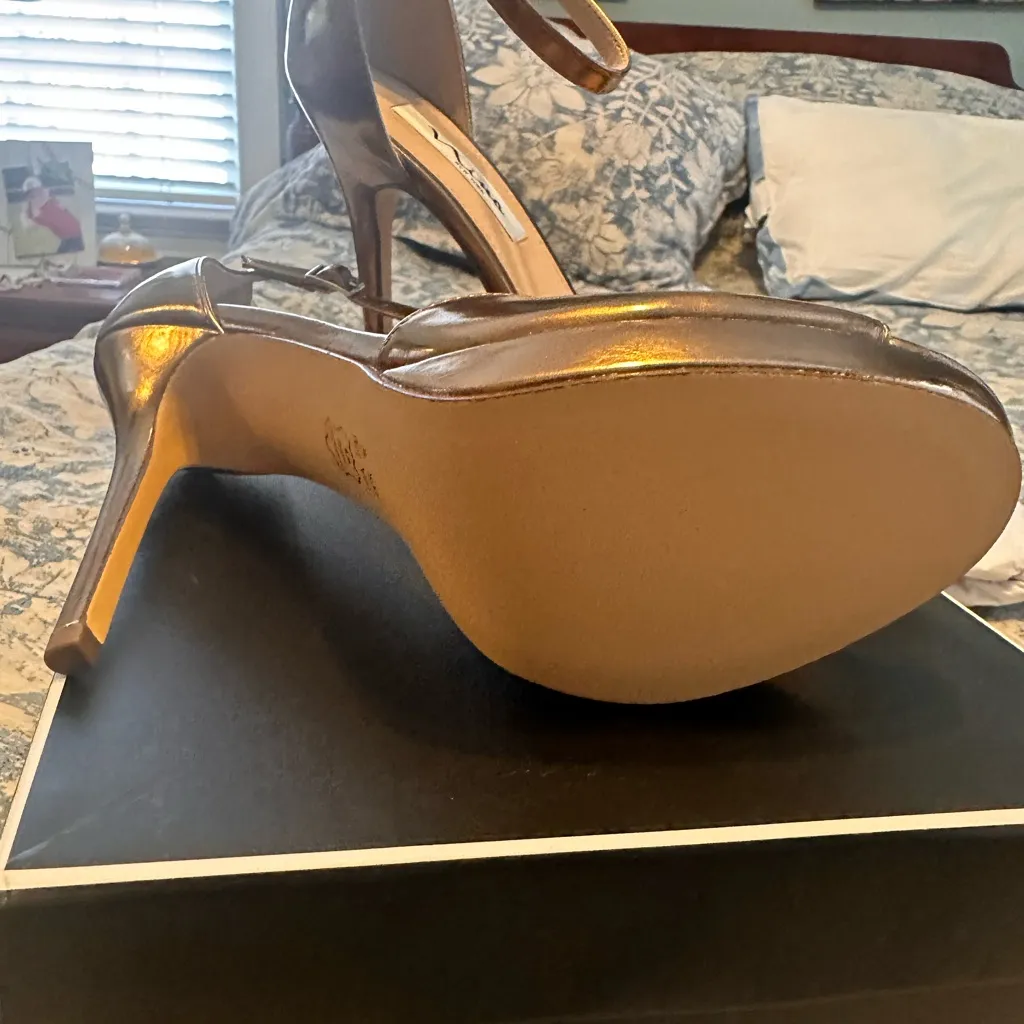 Nina Bronze Peep Toe Heels size 10 - Image 8