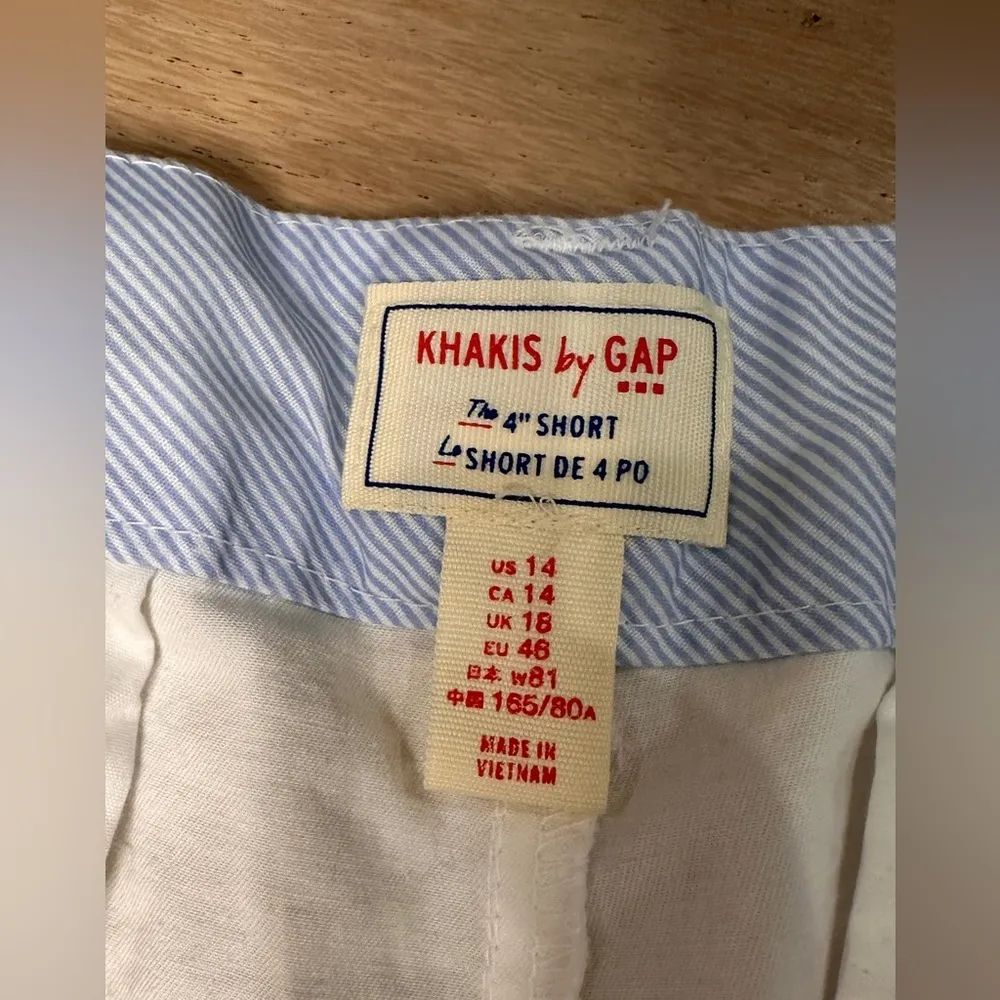 Gap factory women’s the 4 inch short white size 14 - Image 2