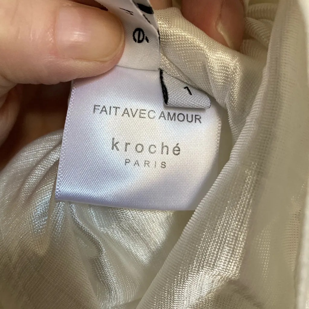 🌞Kroche’ Fait Avec Amour White Pleated Mini Skort Size undefined - Image 2