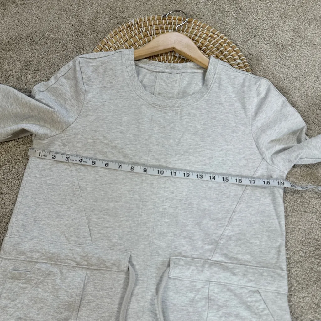 Athleta Women’s Farallon Heather Dress Longsleeve Drawstring in Heather Gray M - Image 16