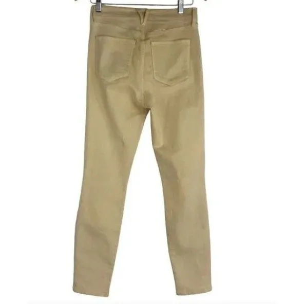 Veronica Beard Maera High Rise Twee Skinny Yellow Jeans Preppy Teacher 24/7 - Image 5