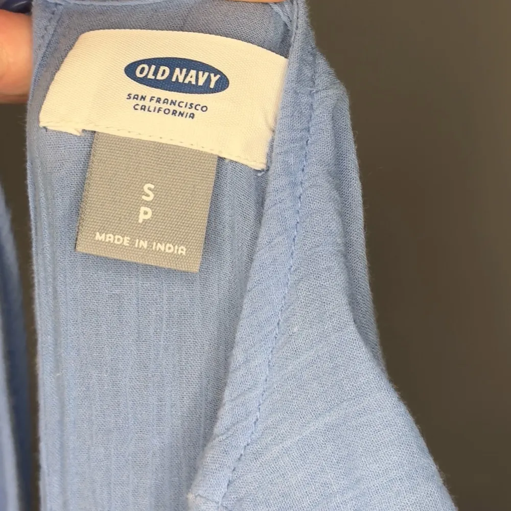 Old Navy Blue Gauzey Size Small Dress - Image 9