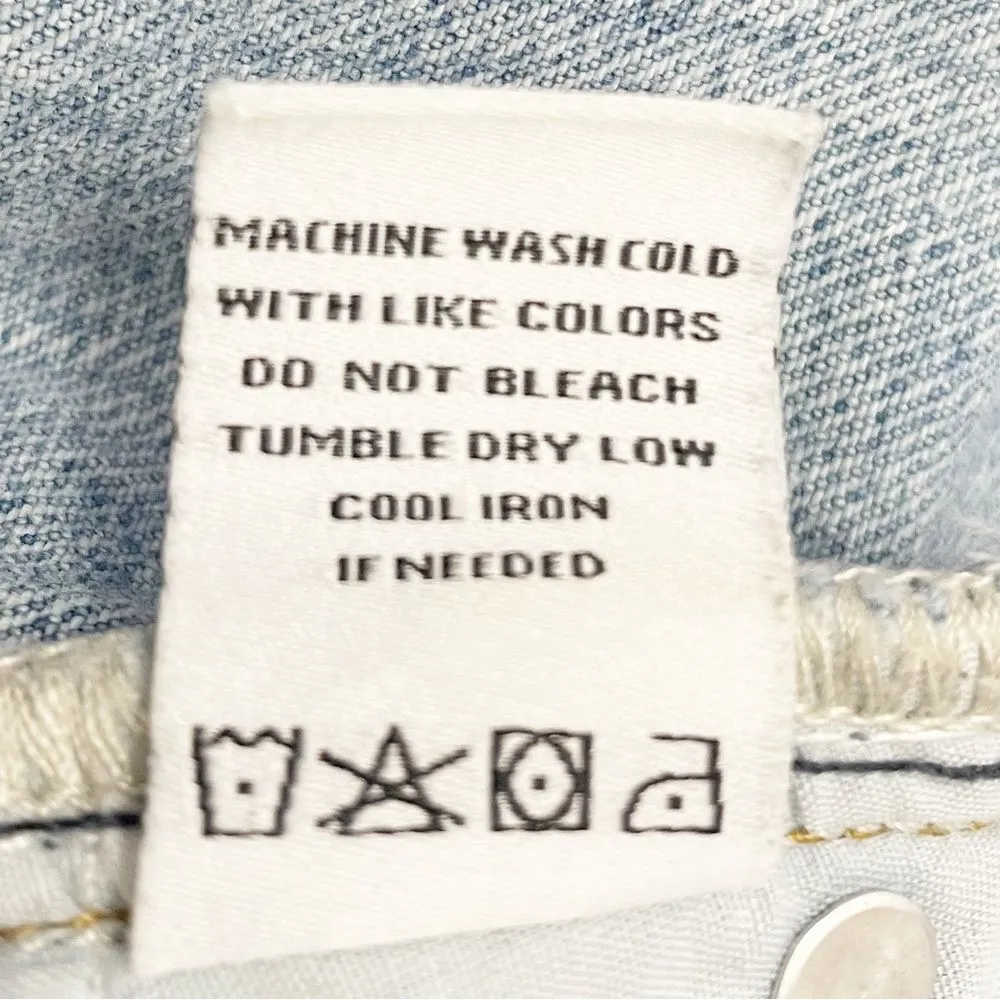 Princess Polly High Rise Straight Leg Stovepipe Jeans Light Wash Women’s Size 6 - Image 10