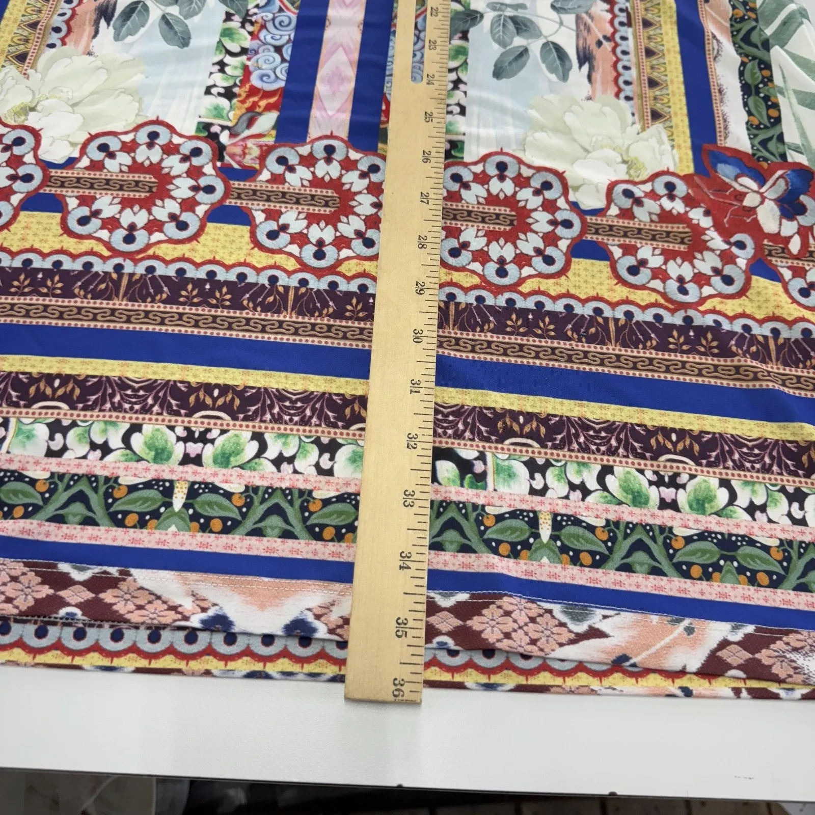 Boston Proper Dress Womens Large Boho Floral Abstract Boho Coastal Mini - Image 8