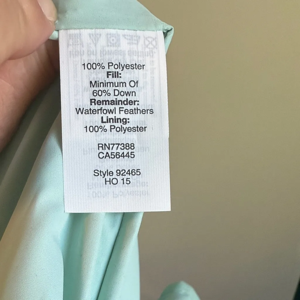 J Crew Quilted Puffer Vest Aqua Blue Womens‎ Size Medium Streetwear Layering - Image 4