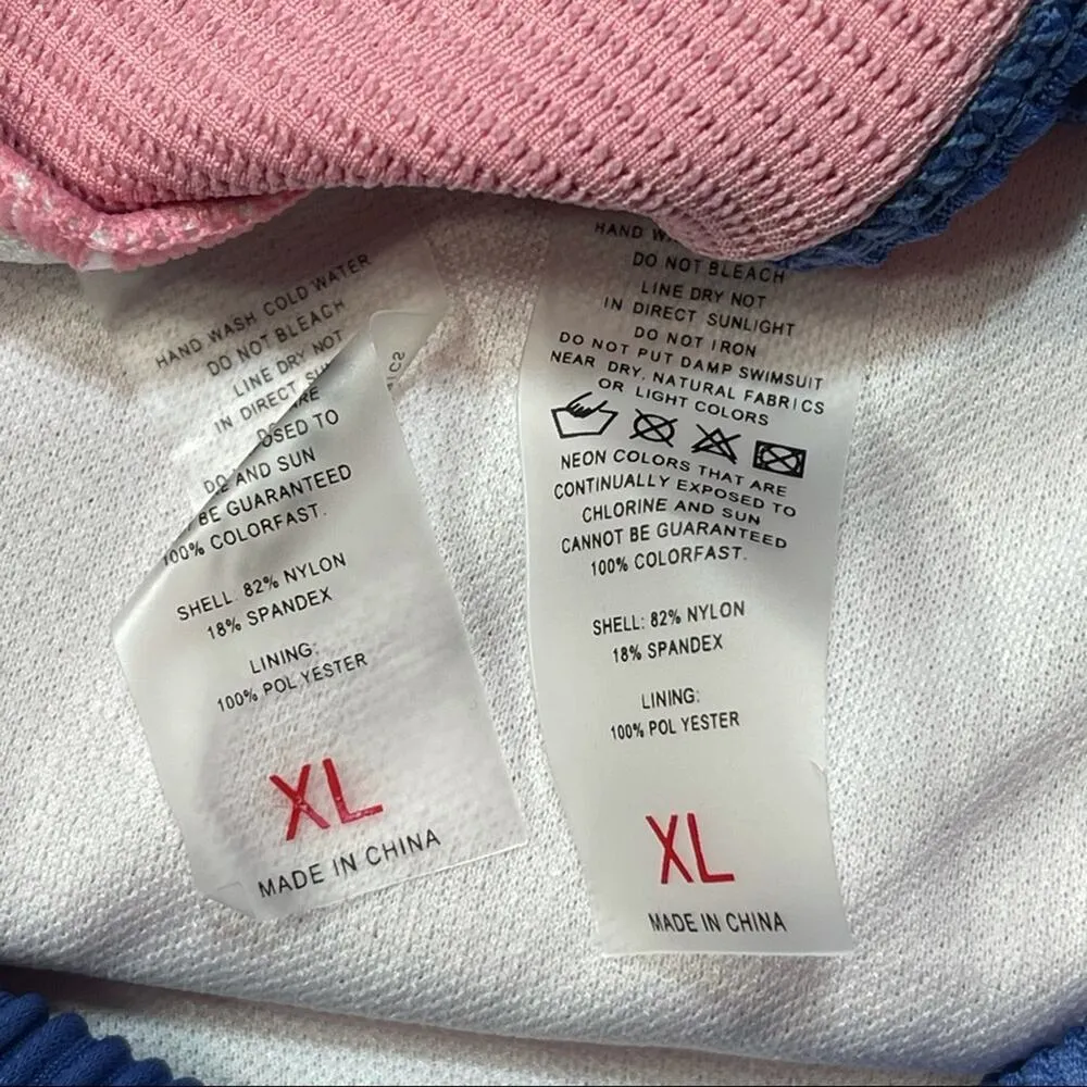 Ribbed Bikini High-Waisted Adjustable Spaghetti Straps - Image 6