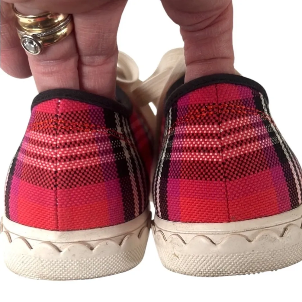 EUC Kate Spade Vale Plaid Sneakers Size 6 - Image 6