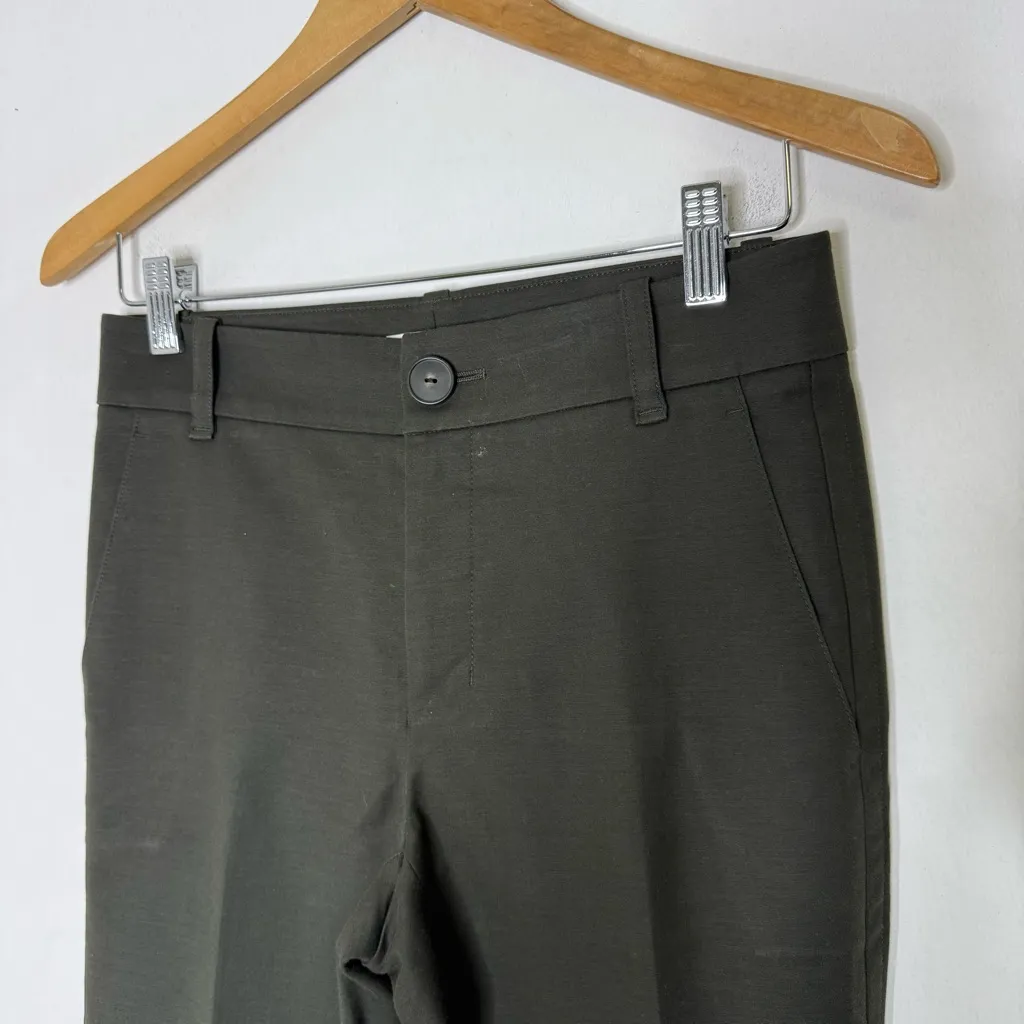 Vince Tailored Pants Deep Olive Green Size 0 - Image 7