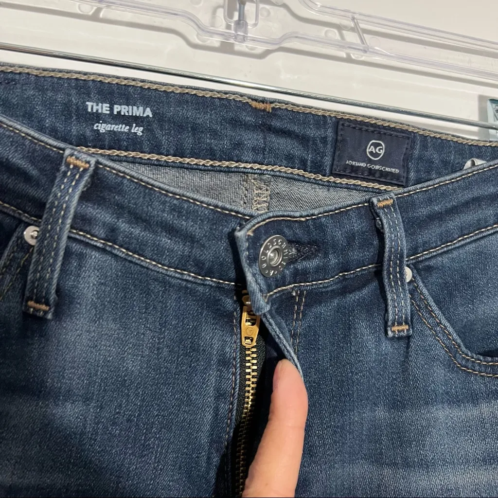 AG Adriano Goldschmied The Prima Cigarette‎ Leg Jeans BW20031 Size 25R - Image 5