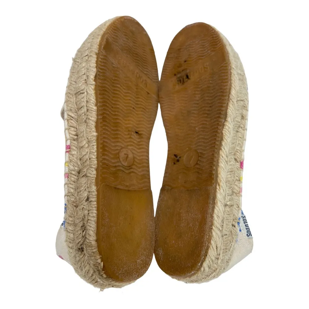 Soludos Women’s Canvas Smoking Slipper Candy Stripe Espadrilles Size 7 - Image 10