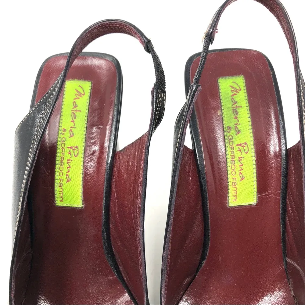 MATERIA PRIMA by GOFFREDO FANTINI, size 38.5, made in Italy Black - Image 6